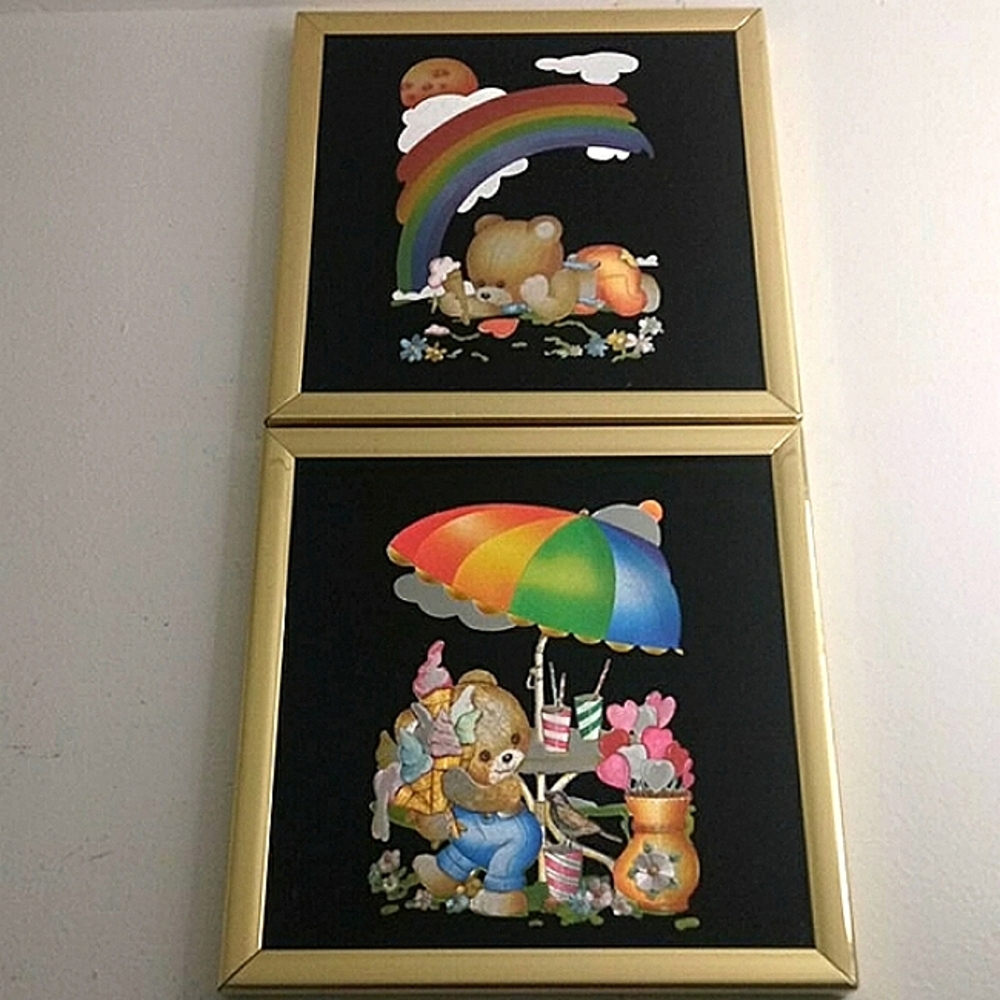 Foil Art Teddy Ice Cream Kafka Ind. #1035 & #1036